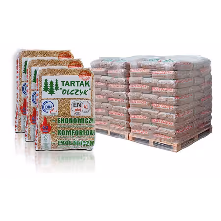Pellet Olczyk pellet drzewny 975kg Certyfikat A1, DIN Plus, EN Plus, FSC - NAJWYŻSZA JAKOŚĆ