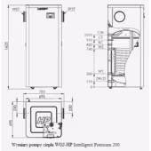 Pompa ciepła powietrze-woda do CWU HP INTELLIGENT PREMIUM 200 - 2
