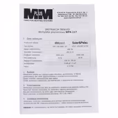 Dmuchawa wentylator pieca CO WPA 117 34W klapka przewód 2mb Oryginalna - 10