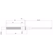 Zapalarka ceramiczna z PSX-1-240-B do pieca kotła DEFRO z kołnierzem - 2